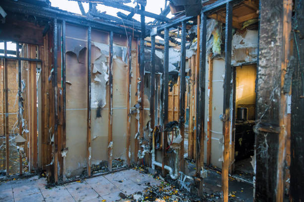 Professional Soot Cleanup technician working in Lakewood Park, FL